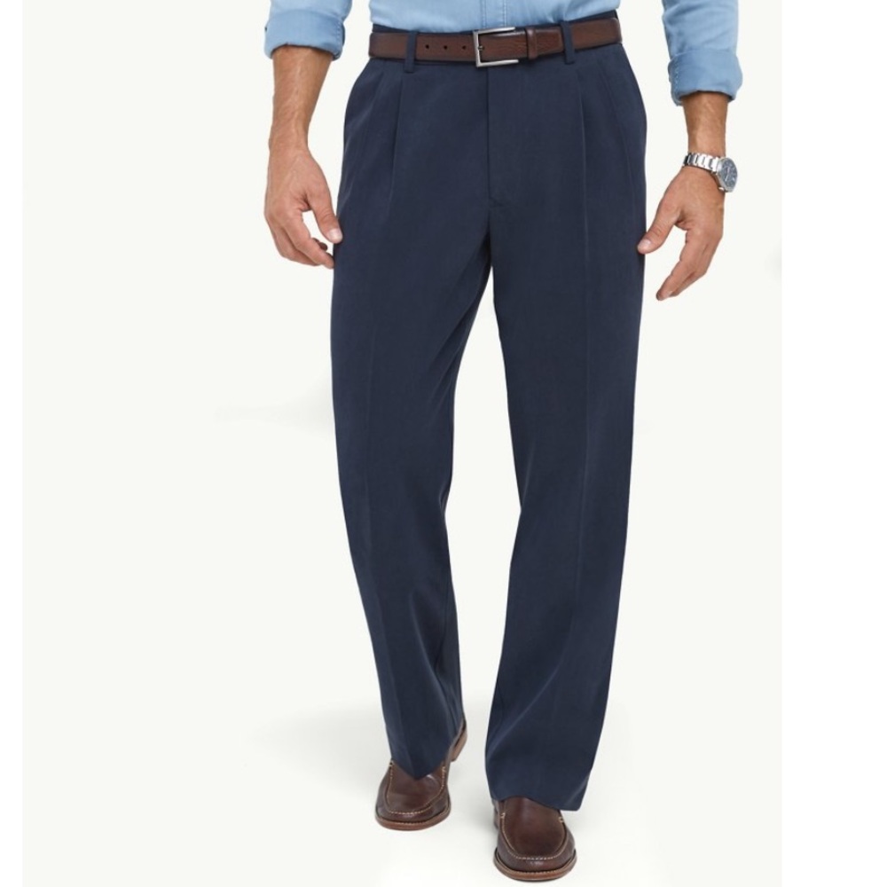 Tommy Bahama St Thomas Silk/Cotton Pleated Pants Slacks Business Relaxed 42X30